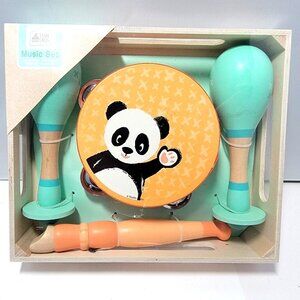 Studio Circus Music Set Panda Rattle Tambourine Flute Macara New NIB Sealed Baby